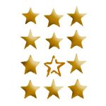 Stencil 21x29,7cm - Csillagok