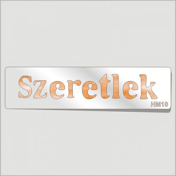 3D Stencil - Szeretlek