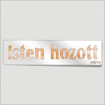 3D Stencil - Isten hozott