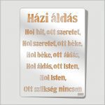 3D Stencil - Házi áldás