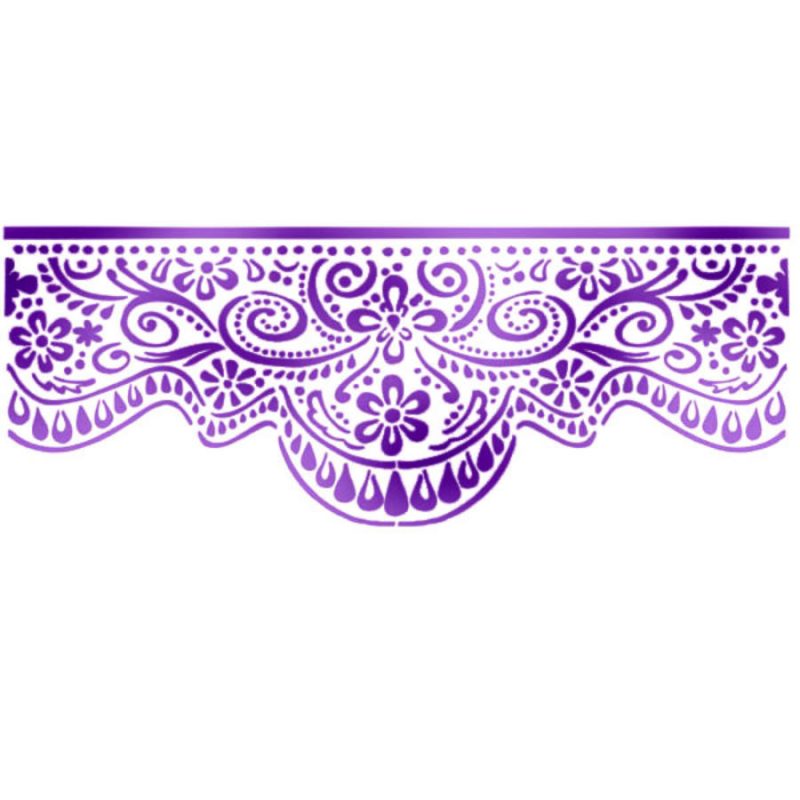 KSB167.jpg Stencil - Csipkés - Image 1