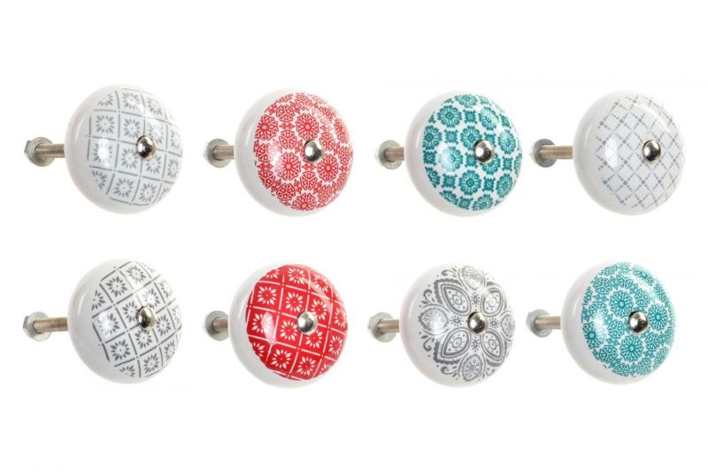 Kerámia bútorgomb, mandala - Image 2