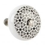 Kerámia bútorgomb, mandala