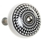 Kerámia bútorgomb, mandala