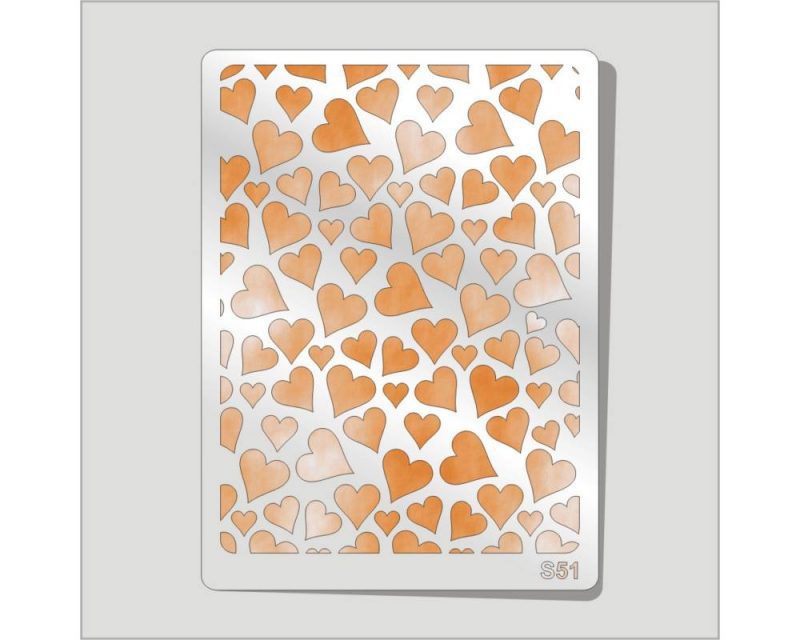 stencil_3d_198x145x1mm_s51 3D Stencil S51 - Image 1