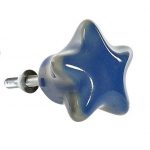 Kerámia bútorgomb, csillag CSK