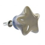 Kerámia bútorgomb, csillag CSVZ