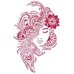 Stencil 21x29,7cm - Lady