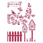 Stencil 21x29,7cm - Kerítés