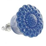 Kerámia bútorgomb, virág 1