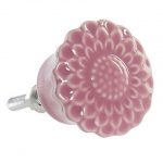 Kerámia bútorgomb, virág 2