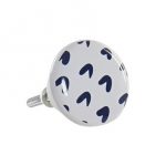 Kerámia bútorgomb, V mintás