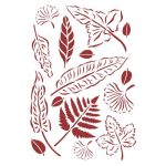 Stencil - Romantikus levelek a kertben