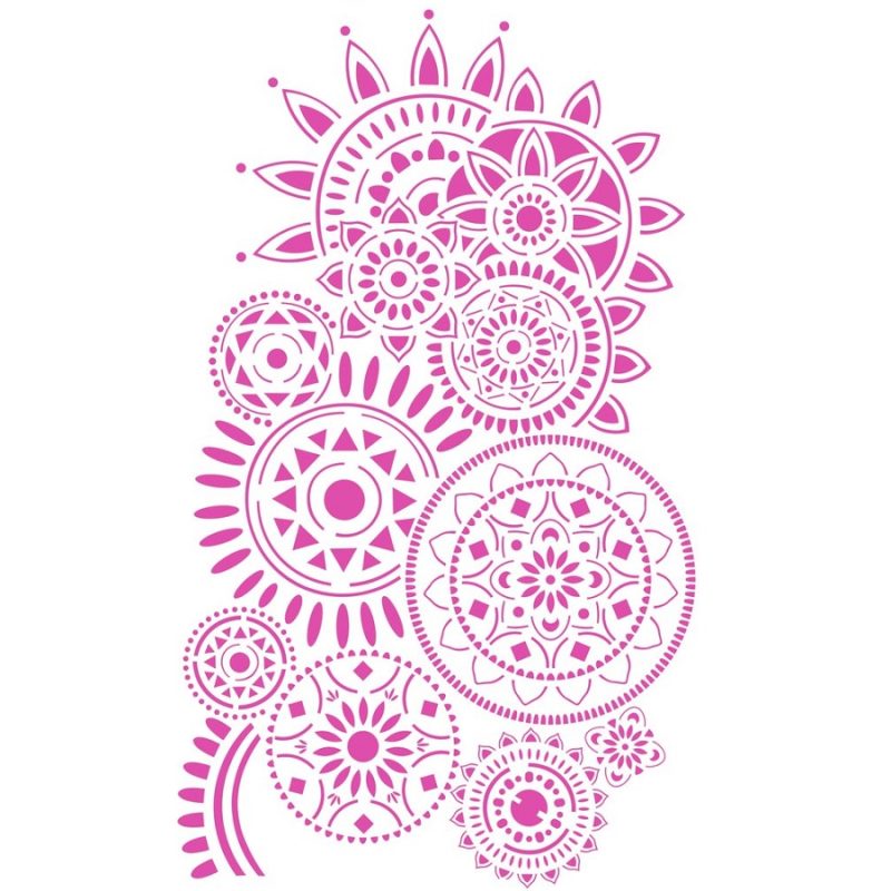 Stencil_G_21x29,7cm_KSG448-1 Stencil - Mandalák - Image 1
